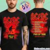 ACDC PWR Up Tour Australia 2025 Tee For November To December In Melbourne Sydney Adelaide Perth Brisbane Two Sided Print Unisex T-Shirt