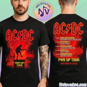 AC DC PWR UP Australia Tour 2025 Event Tee Start In Melbourne On November 12 2025 Two Sided Print Unisex T-Shirt