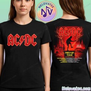 ACDC PWR Up Tour Australia 2025 Tee For November To December In Melbourne Sydney Adelaide Perth Brisbane Two Sided Print Unisex T-Shirt