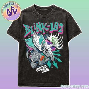 Blink-182 Gilford NH Merch Tee For September 9th Missionary Impossible Tour 2025 At BankNH Pavilion Washed T-Shirt