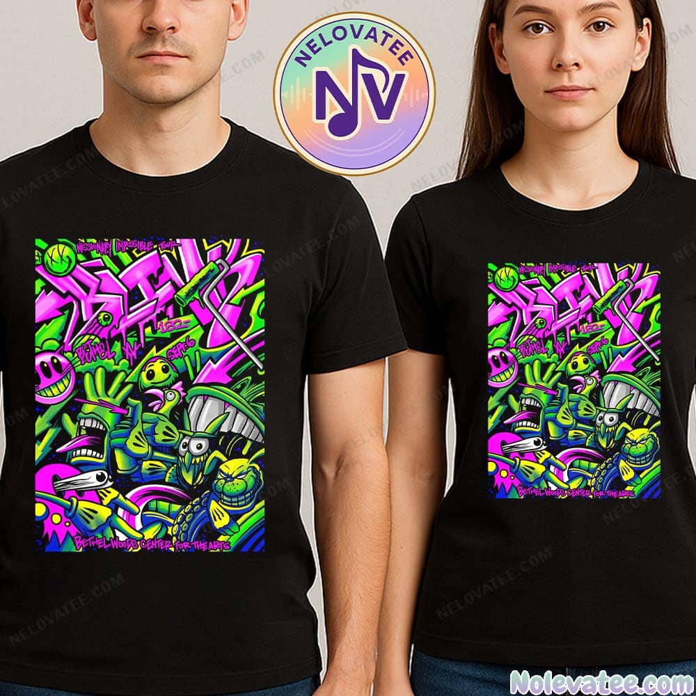 Blink-182 In Bethel NY Missionary Impossible Tour 2025 Poster On September 6th At Bethel Woods Center for the Arts Unisex T-Shirt Blink-182 In Bethel NY Missionary Impossible Tour 2025 Poster On September 6th At Bethel Woods Center for the Arts Unisex T-Shirt