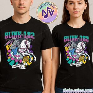 Blink-182 Saratoga Springs NY Event Tee For Broadview Stage at SPAC On September 7th Missionary Impossible Tour 2025 T-Shirt