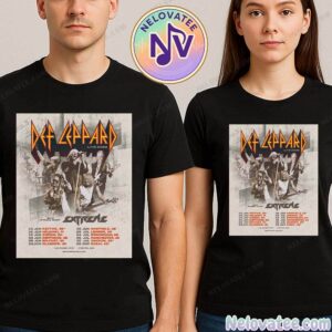 Def Leppard UK And Europe Summer Tour 2026 Dates List With Special Guest Extreme Unisex T-Shirt
