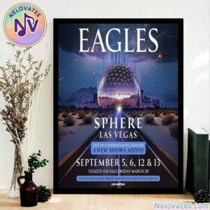 Eagles Band Show Poster For On September 5th 6th 12th And 13th At Sphere In Las Vegas Home Decor Poster Canvas