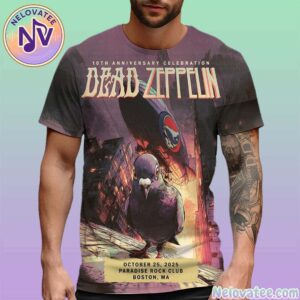 Pigeons Playing Ping Pong 10 Years Of Dead Zeppelin In Boston MA On October 25 2025 At Paradise Rock Club Poster All Over Print Shirt