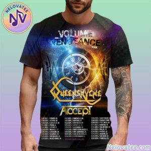 Queensryche Volume And Vengeance Tour For Fall Of 2025 Cities List For November To December All Over Print Shirt