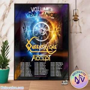 Queensryche Volume And Vengeance Tour For Fall Of 2025 Cities List For November To December Home Decor Poster Canvas