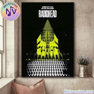 Radiohead Berlin Germany 2025 Poster Show At Uber Arena For December 8th 9th 11th And 12th Europe Tour 2025 Home Decor Poster Canvas