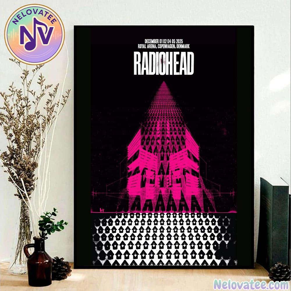 Radiohead Copenhagen Denmark 2025 Poster Show At Royal Arena For December 1st 2nd 4th And 5th Europe Tour 2025 Home Decor Poster Canvas Radiohead Copenhagen Denmark 2025 Poster Show At Royal Arena For December 1st 2nd 4th And 5th Europe Tour 2025 Home Decor Poster Canvas