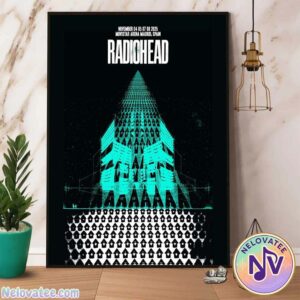 Radiohead Madrid Spain Poster For November 4th 5th 7th And 8th Europe Tour 2025 At Movistar Arena Home Decor Poster Canvas