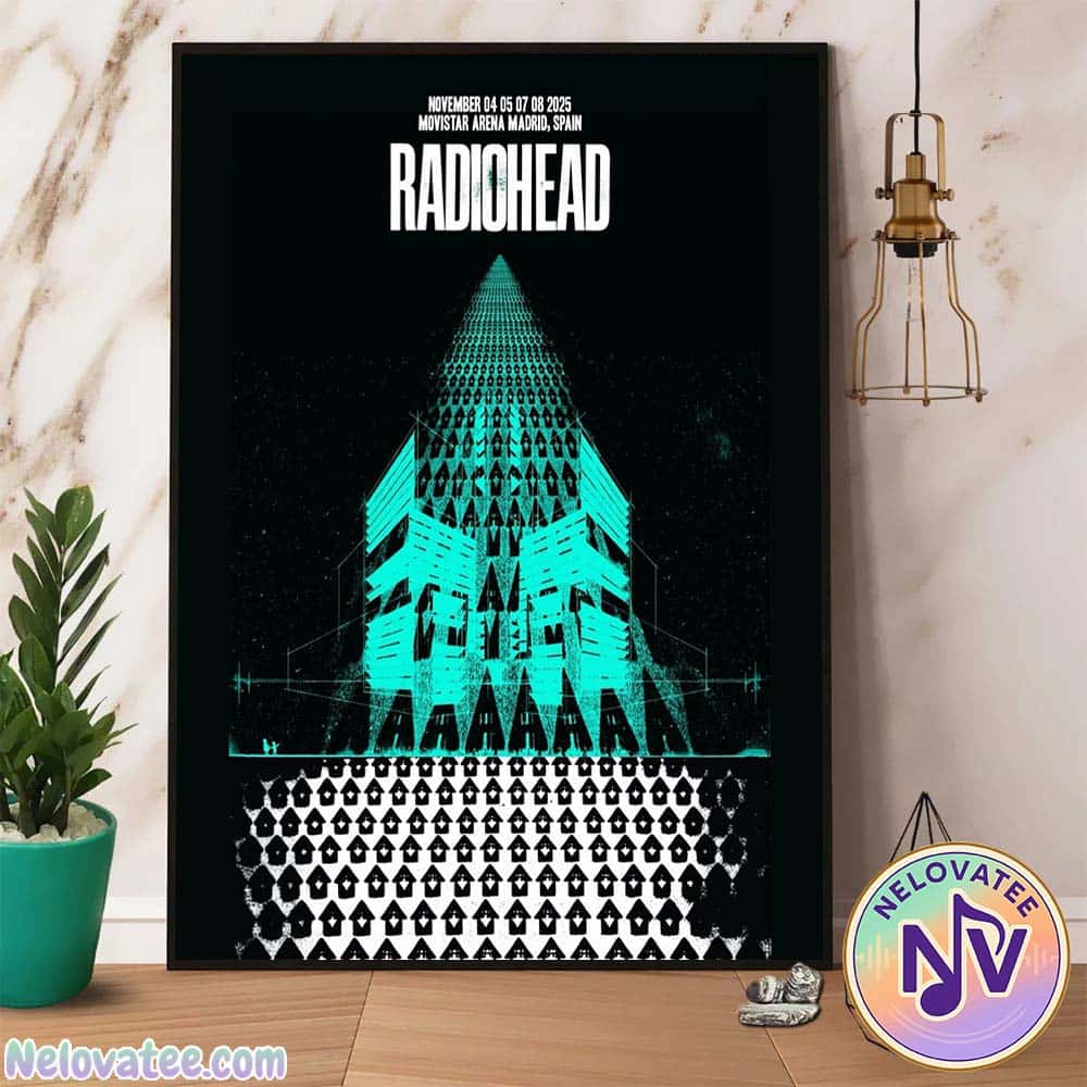 Radiohead Madrid Spain Poster For November 4th 5th 7th And 8th Europe Tour 2025 At Movistar Arena Home Decor Poster Canvas Radiohead Madrid Spain Poster For November 4th 5th 7th And 8th Europe Tour 2025 At Movistar Arena Home Decor Poster Canvas