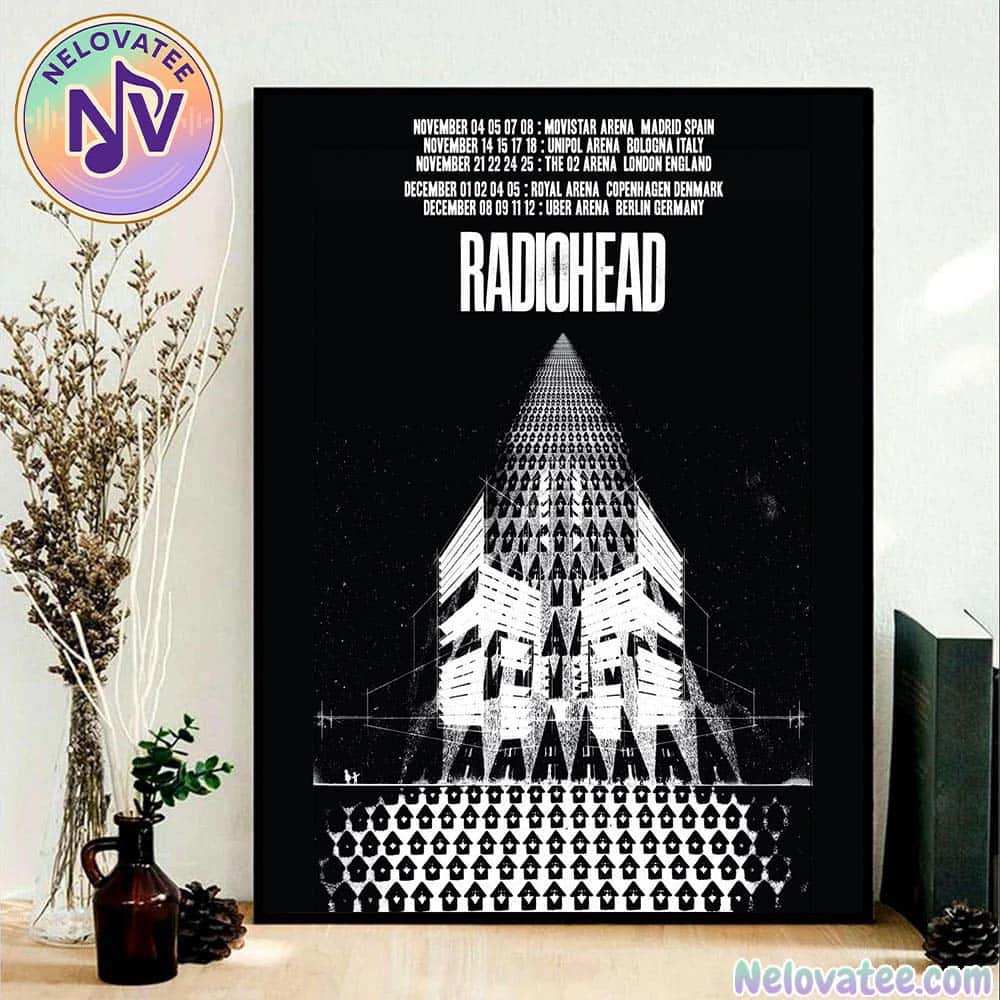 Radiohead Show Poster Europe In November And December Full Tour 2025 Home Decor Poster Canvas Radiohead Show Poster Europe In November And December Full Tour 2025 Home Decor Poster Canvas