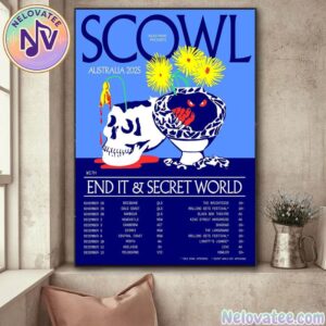 Scowl Band Australia 2025 Dates List For November And December With End It And Secret World Home Decor Poster Canvas