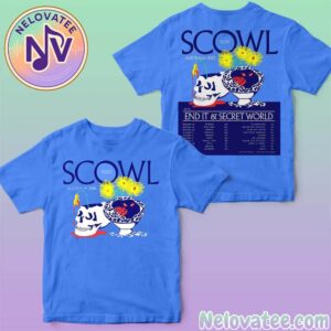 Scowl Band Australia 2025 Dates List For November And December With End It And Secret World Two Sided Print Unisex T-Shirt