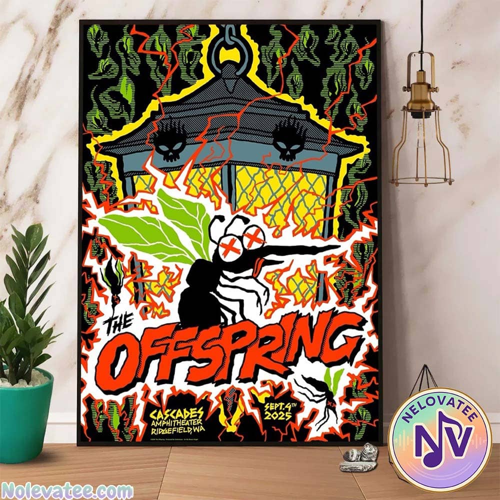 The Offspring Ridgefield Poster For Washington At Cascades Amphitheater in Ridgefield On September 4th 2025 Home Decor Poster Canvas The Offspring Ridgefield Poster For Washington At Cascades Amphitheater in Ridgefield On September 4th 2025 Home Decor Poster Canvas