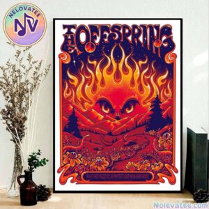 The Offspring West Valley City Poster For Utah At Utah First Credit Union Amphitheatre On September 6 2025 Home Decor Poster Canvas