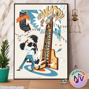 The Who Limited Edition Chicago IL 2025 Poster On September 7 And 9 The Song Is Over North American Farewell Tour 2025 Home Decor Poster Canvas