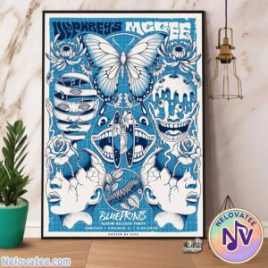 Umphrey’s McGee Chicago IL Poster For Garcia’s Chicago And Celebrate Our New Album Blueprints On September 8 2025 Poster Canvas