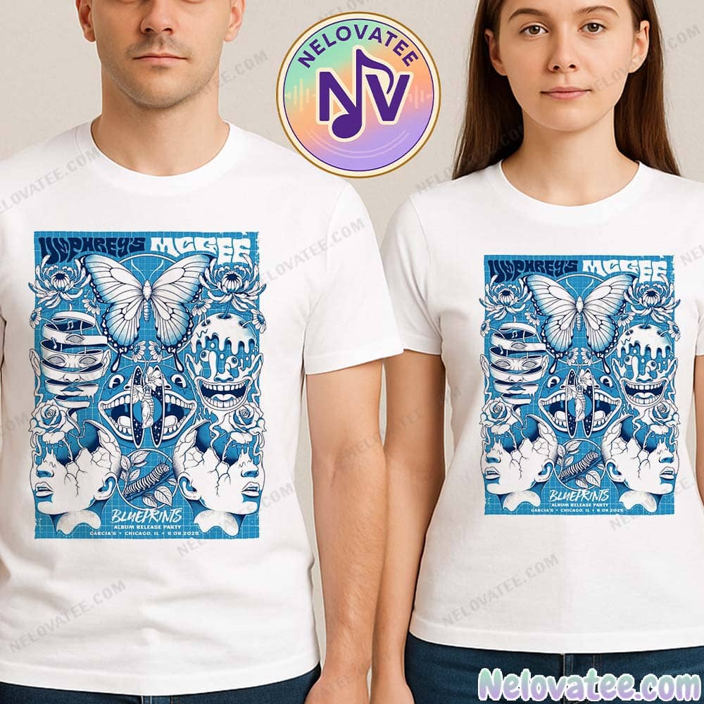 Umphrey’s McGee Chicago IL Poster For Garcia's Chicago And Celebrate Our New Album Blueprints On September 8 2025 Unisex T-Shirt Umphrey’s McGee Chicago IL Poster For Garcia's Chicago And Celebrate Our New Album Blueprints On September 8 2025 Unisex T-Shirt