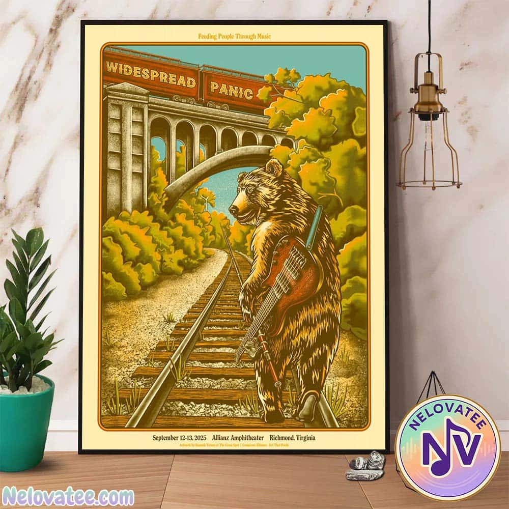 Widespread Panic Richmond Virginia Poster Music On September 12–13 2025 For Allianz Amphitheatre Feeding People Through Music Home Decor Poster Canvas